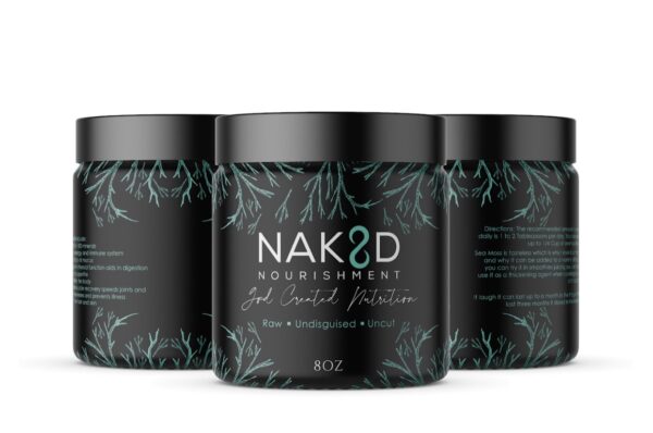 Image of the Naked Nourishment branding for Sea Moss.